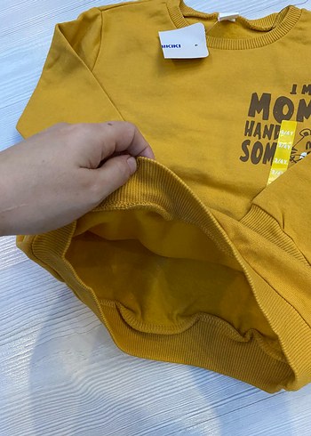 Erkek Çocuk Sarı Baskılı Uzun Kollu Sweatshirt 5.6 yaş - Görsel 3