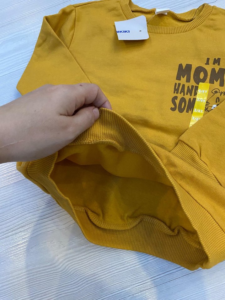 Erkek Çocuk Sarı Sweatshirt 2/3 yaş - Görsel 3