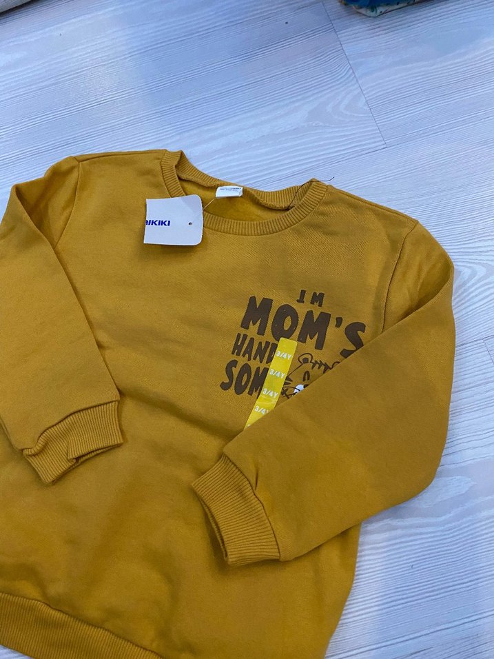 Erkek Çocuk Sarı Sweatshirt 2/3 yaş - Görsel 2