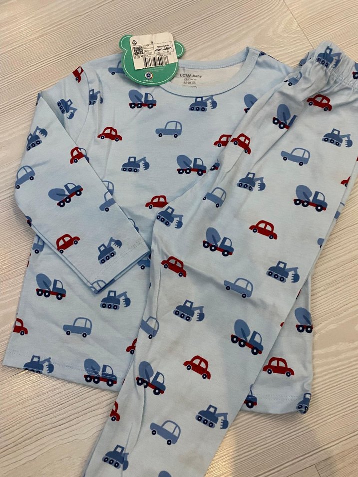 Renkli Baskılı Erkek Bebek Uzun Kollu Takım 2.3 yaş - Görsel 2