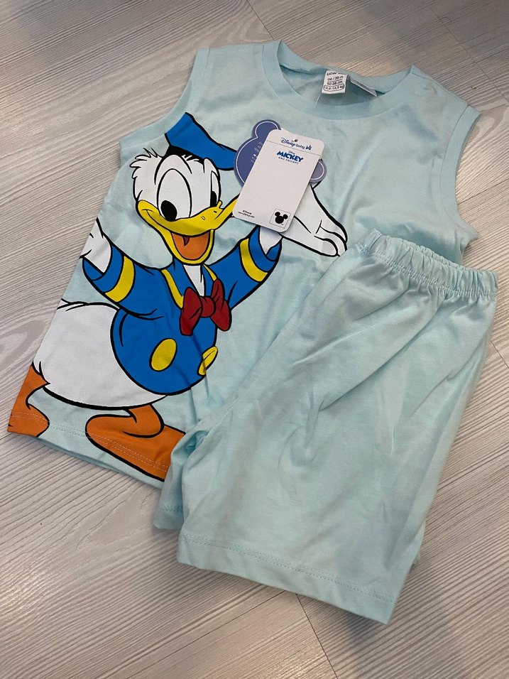 Mavi Donald Duck Baskılı Erkek Bebek Takım 2/3 yaş - Görsel 2