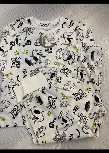 Baskılı Uzun Kollu Bebek Erkek Takımı 2/3 yaş - Görsel 3