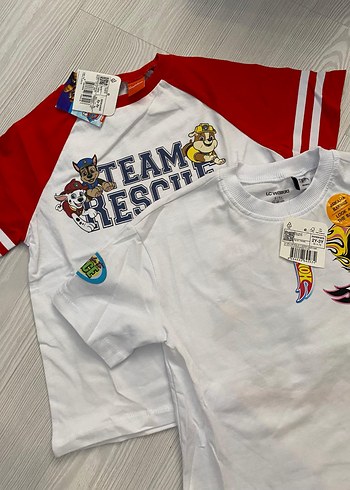 Erkek Çocuk Renkli Baskılı Kısa Kollu Tişört 2 li 2.3 yaş - Görsel 2