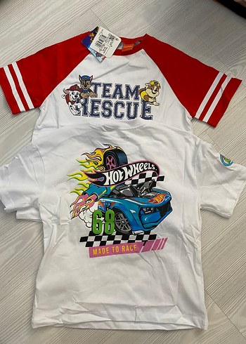 Erkek Çocuk Renkli Baskılı Kısa Kollu Tişört 2 li 2.3 yaş - Görsel 4