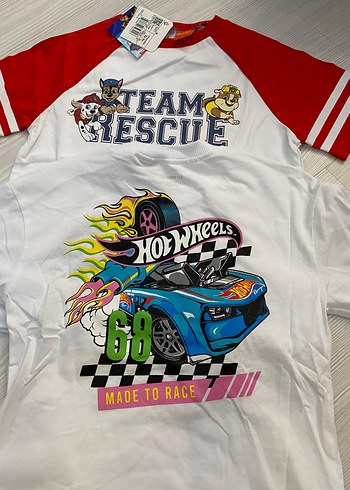 Erkek Çocuk Renkli Baskılı Kısa Kollu Tişört 2 li 2.3 yaş - Görsel 5