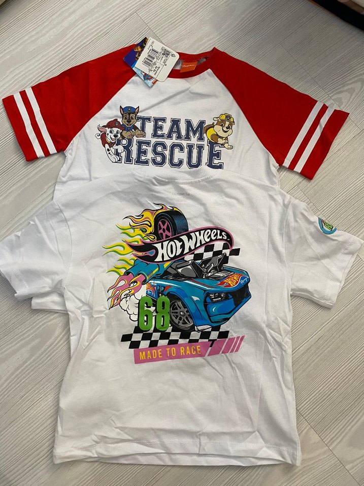 Erkek Çocuk Renkli Baskılı Kısa Kollu Tişört 2 li 2.3 yaş - Görsel 4