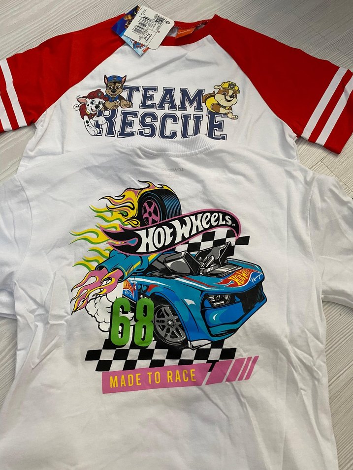 Erkek Çocuk Renkli Baskılı Kısa Kollu Tişört 2 li 2.3 yaş - Görsel 5