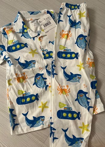 LC Waikiki Renkli Baskılı Kısa Kollu Erkek çocuk Pijama Takımı 2/3 yaş