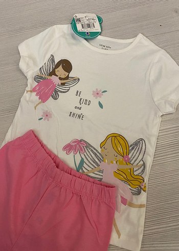 LC Waikiki Kız Bebek Kısa Kollu Baskılı Takım 2/3 yaş