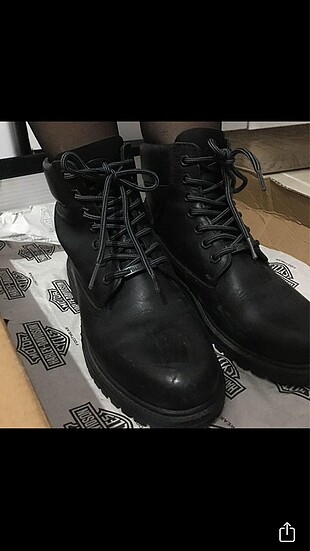 Dockers bot siyah bağcıklı