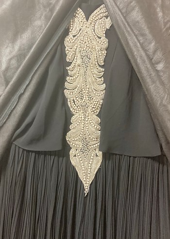 Tüllü Taşlı Kısa Elbise - Görsel 8