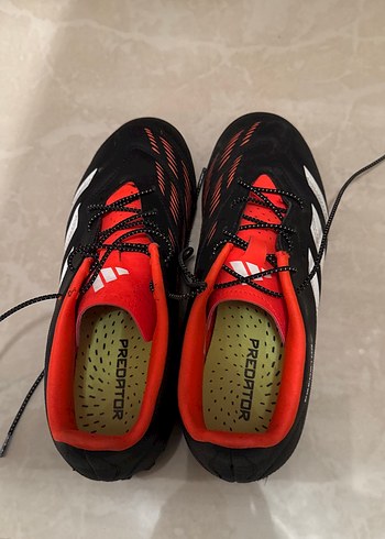 Kırmızı Siyah Erkek Futbol Ayakkabısı Velcro - Görsel 2