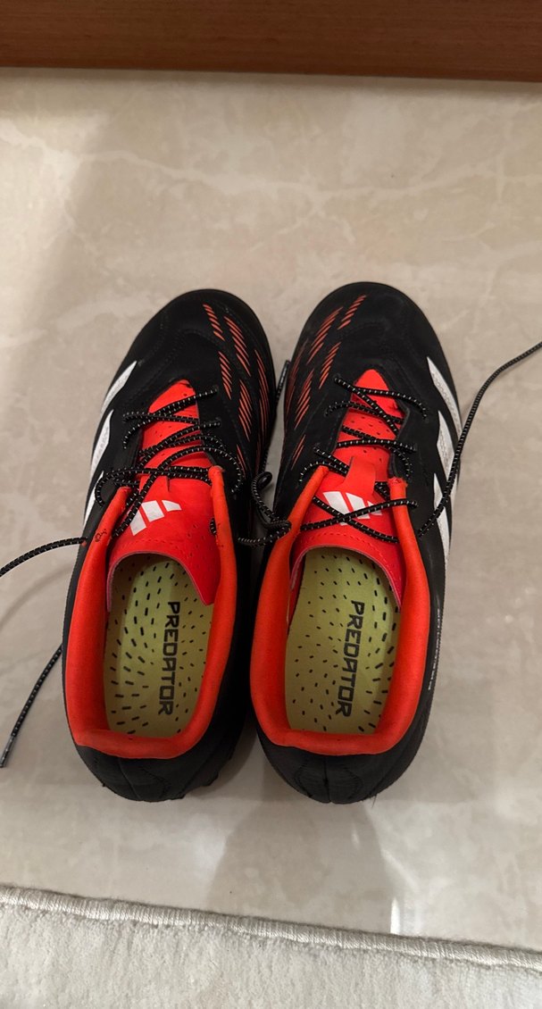 Kırmızı Siyah Erkek Futbol Ayakkabısı Velcro - Görsel 2