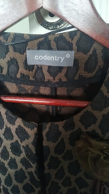 Codentry Leopar desenli ceket 