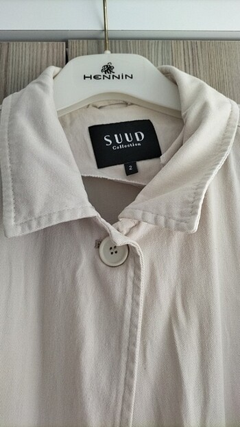 Suud Collection Suud kolları ekoseli trençkot 