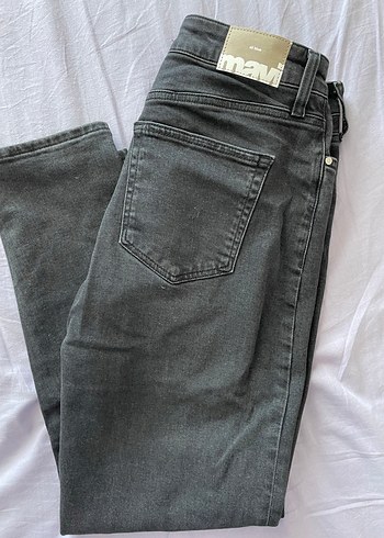 Gri Kadın Denim Jean Pantolon