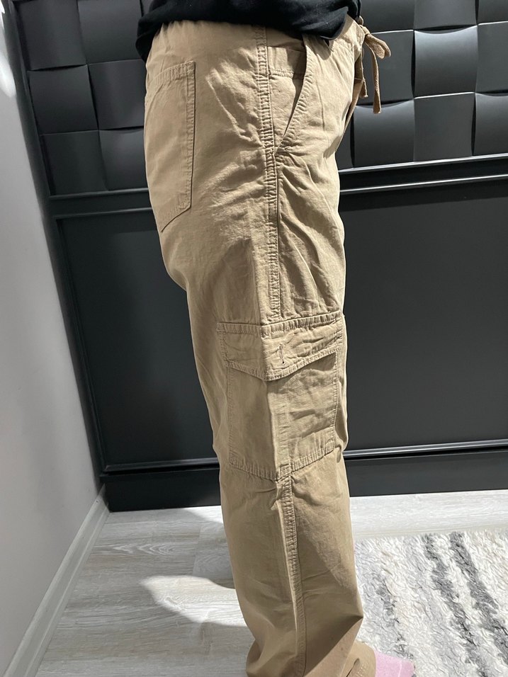 Pull&bear Kadın kargo  Pantolon - Görsel 4