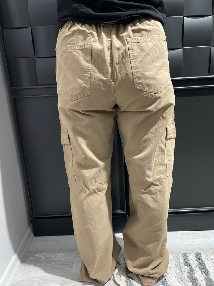 Pull&bear Kadın kargo  Pantolon - Görsel 3