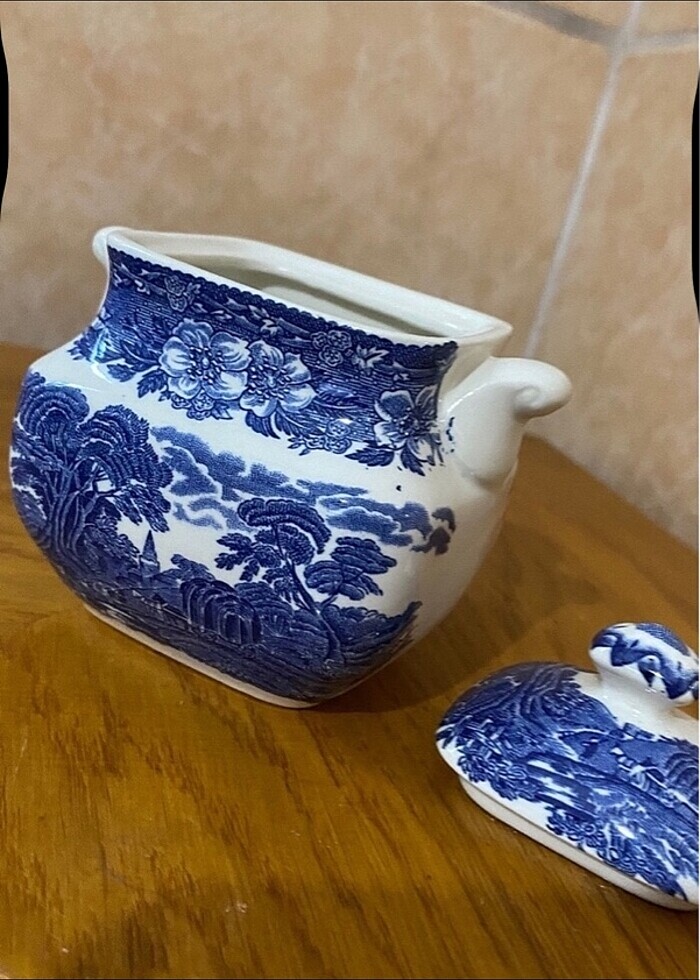 Antika İngiliz damga şekerlik - Görsel 2