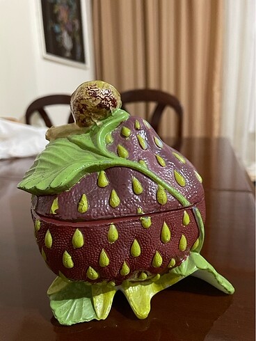 Antika Vallerysthal Fransız el yapımı şekerlik - Görsel 4