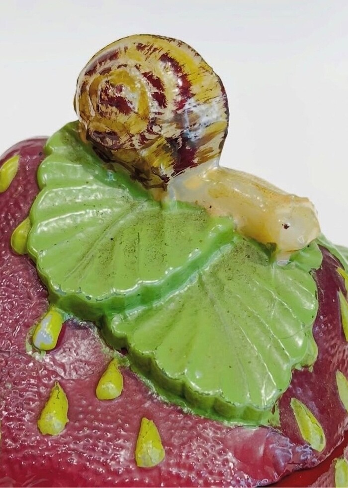 Antika Vallerysthal Fransız el yapımı şekerlik - Görsel 3