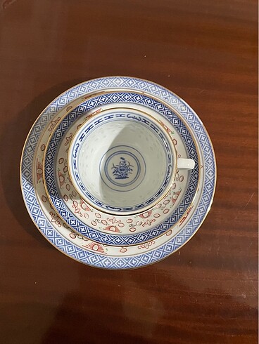 Antika pirinç Trio Çin - Görsel 2