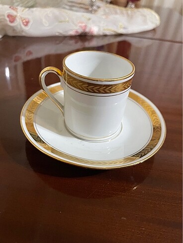 Antika Fransız porselen kahve fincanı - Görsel 3
