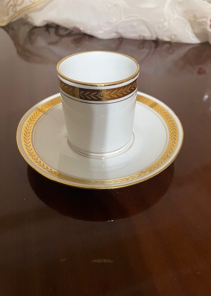 Antika Fransız porselen kahve fincanı - Görsel 2