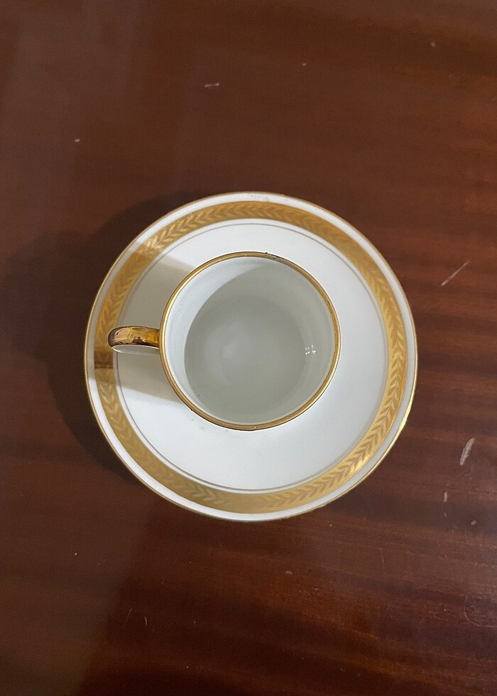 Antika Fransız porselen kahve fincanı - Görsel 4