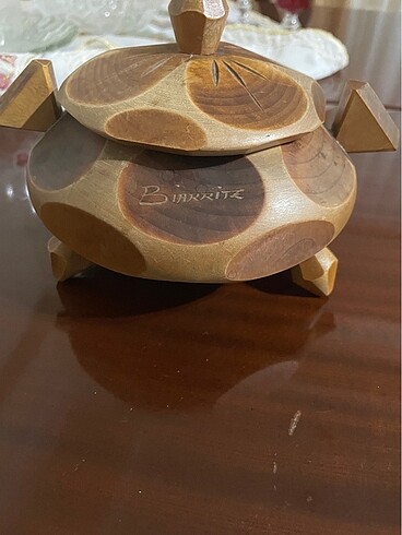 Vintage bohem Avrupa ahşap kutu - Görsel 3