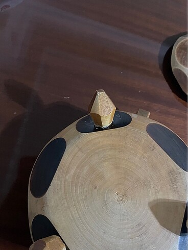 Vintage bohem Avrupa ahşap kutu - Görsel 8