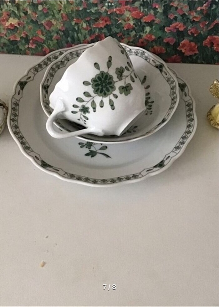 Antika Hutschenreuther Alman Trio - Görsel 3