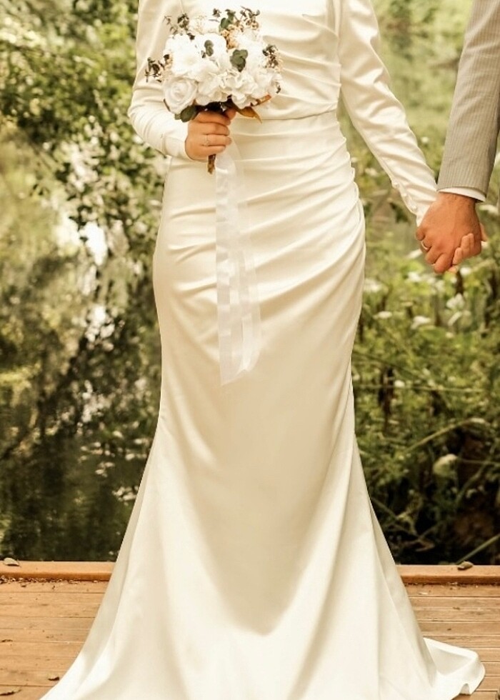 Hennin Düğün Gelinlik Abiye Elbise - Görsel 3