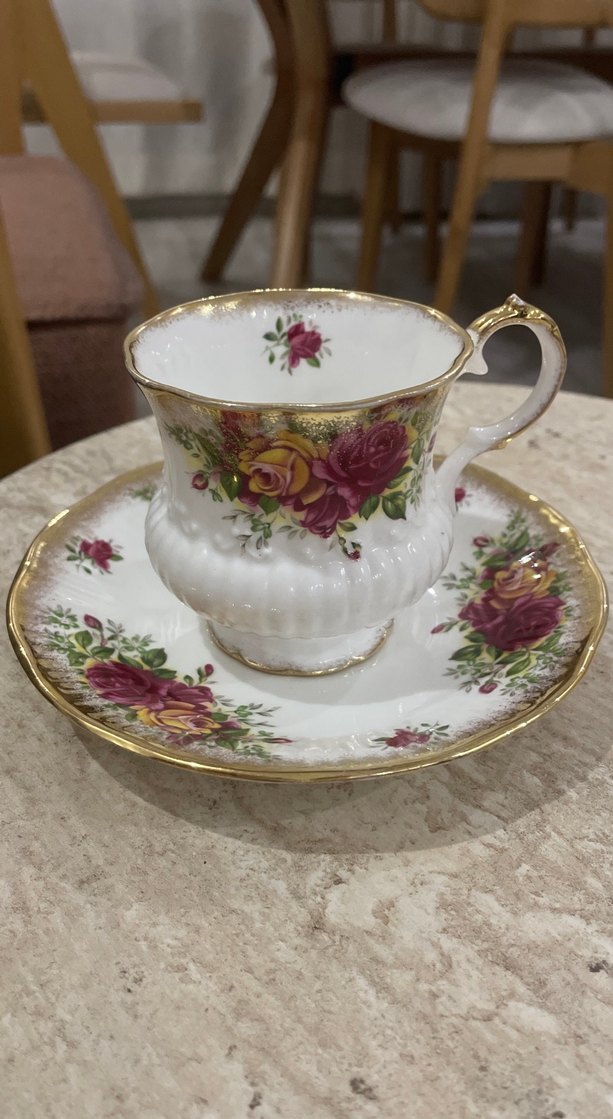 Antika Elizabethan ingiliz fincan - Görsel 2