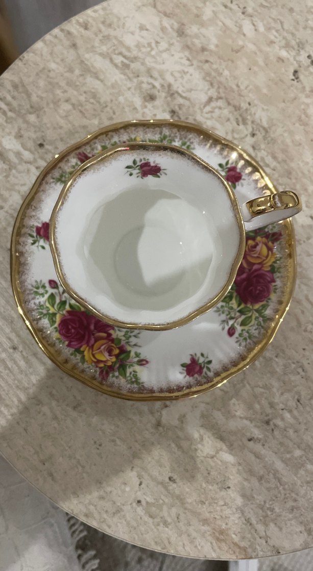 Antika Elizabethan ingiliz fincan - Görsel 3