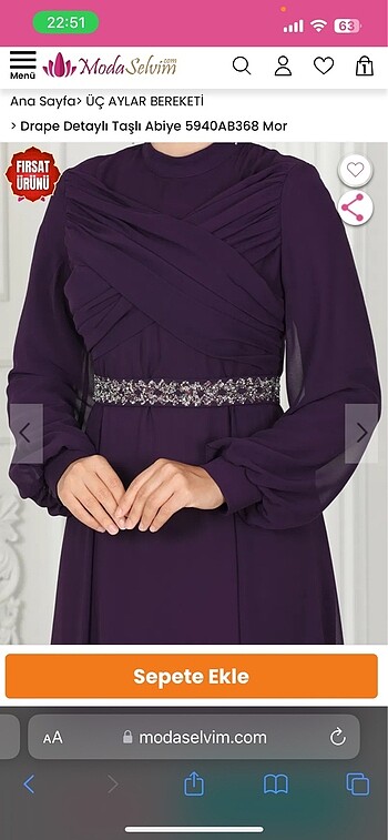 Diğer Drape Detaylı Taşlı Abiye