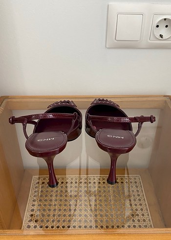 Mango Rugan Deri Topuklu Ayakkabı - Görsel 4