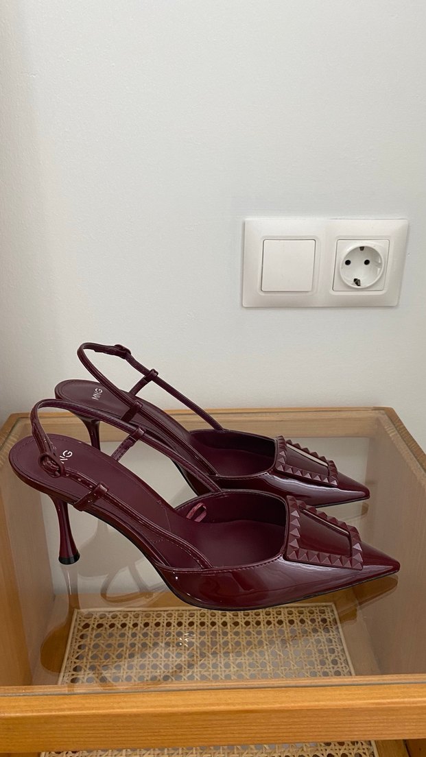 Mango Rugan Deri Topuklu Ayakkabı - Görsel 3