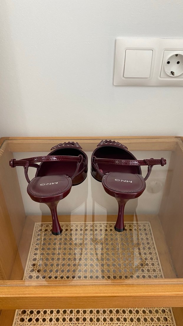 Mango Rugan Deri Topuklu Ayakkabı - Görsel 4