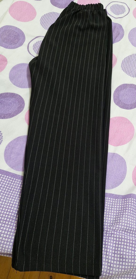 Çizgili Siyah Kadın Ofis Takımı - Görsel 5