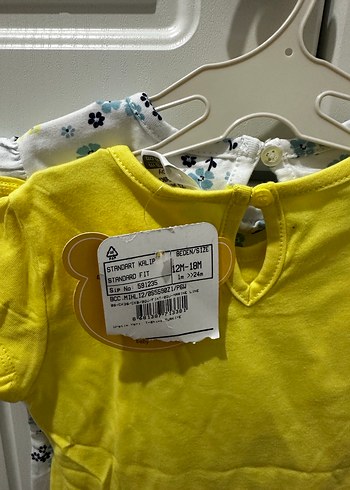 Kız Çocuk Çiçek Baskılı Fırfırlı Tişört ikili - Görsel 3