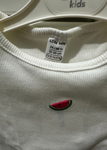 Beyaz Karpuz Baskılı Kız Tişörtü - Görsel 4