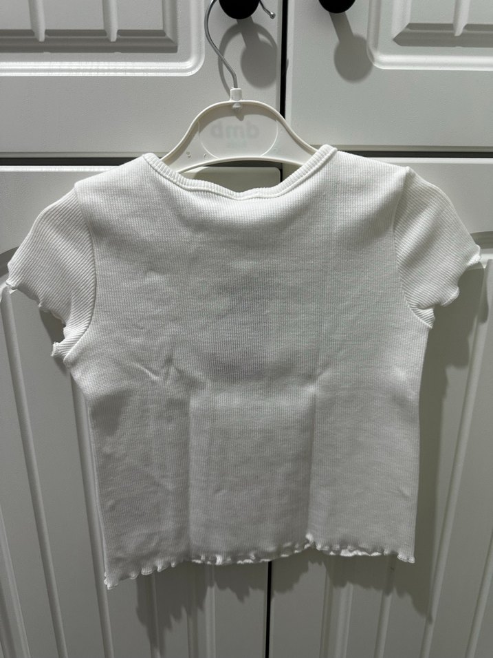 Beyaz Karpuz Baskılı Kız Tişörtü - Görsel 3