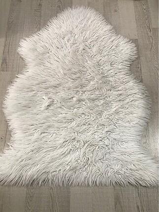 beyaz post (peluş) halı