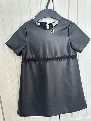 Zara Zara kız çocuk deri elbise