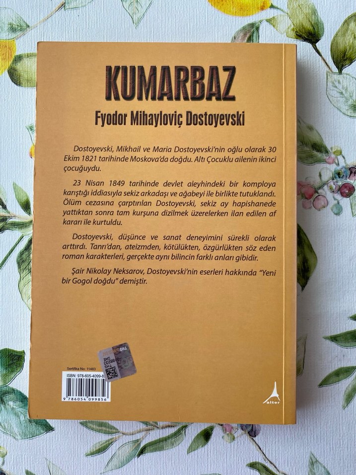 Kumarbaz - Fyodor Mihaylovic Dostoyevski - Görsel 2