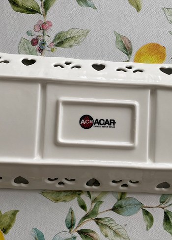 Acar Beyaz Renkli Bölmeli Sunum Tabağı - Görsel 3