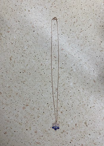 925 Ayar Gümüş Zirkon Taşlı Kar Tanesi Kolye - Görsel 4