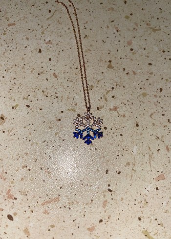 925 Ayar Gümüş Zirkon Taşlı Kar Tanesi Kolye - Görsel 5