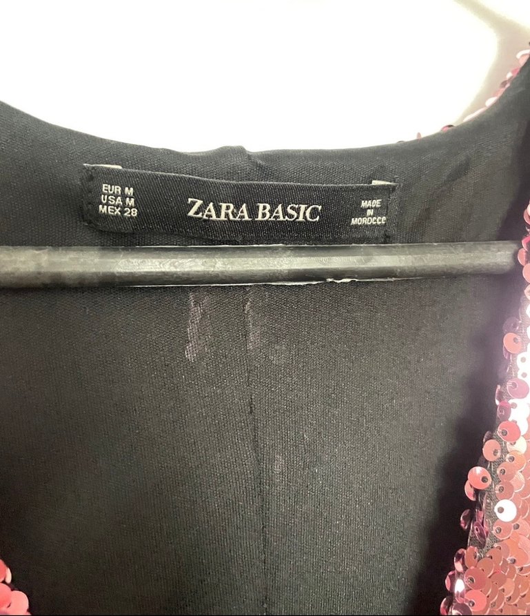 Zara Payetli Mini Elbise - Görsel 5
